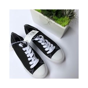 Black Sneakers Mossimo Tennis Shoes Lace Up Lenia
